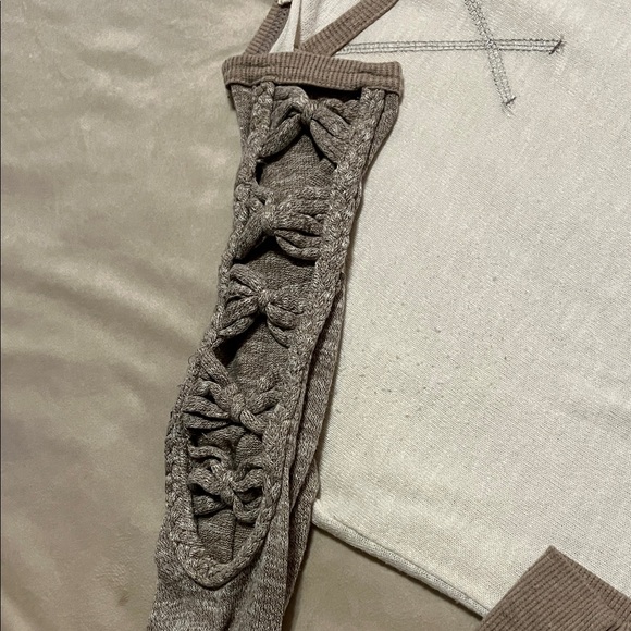 Women's brown and Cream Miss Me Top - Picture 3 of 7